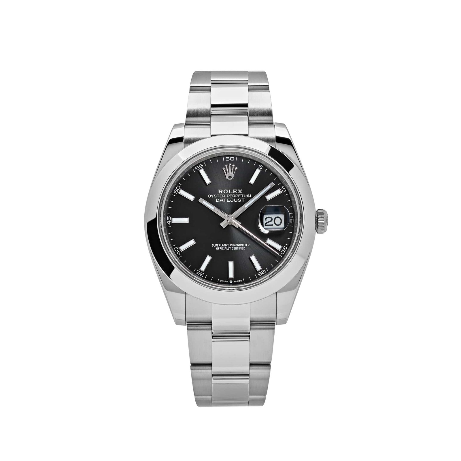 R01ex Datejust 41 126300 Stainless Steel Black Dial Oyster (2024)