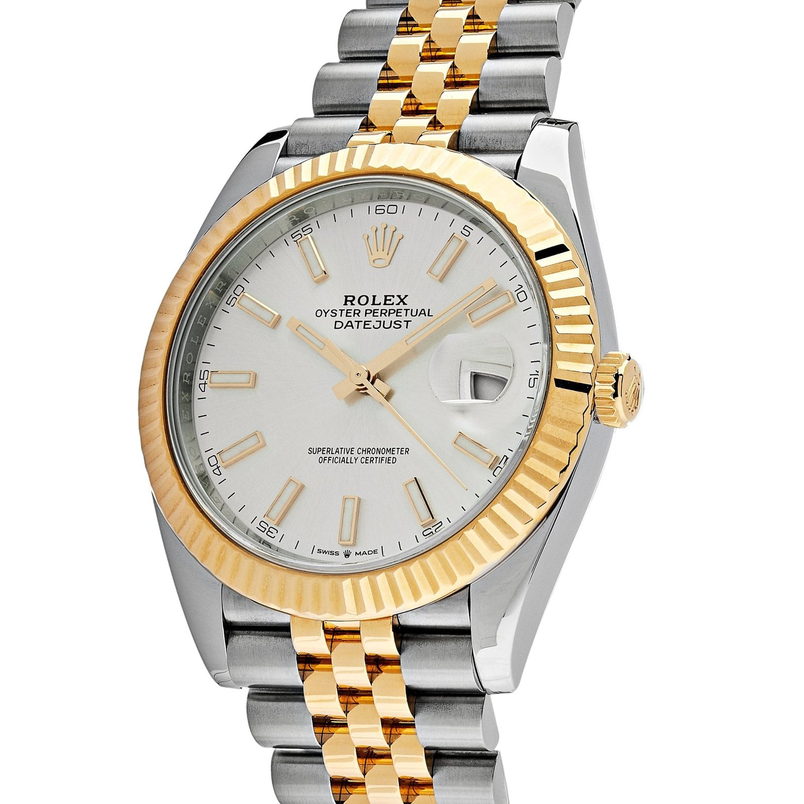 R01ex Datejust 41 126333 Yellow Gold Stainless Steel Silver Dial (2022)