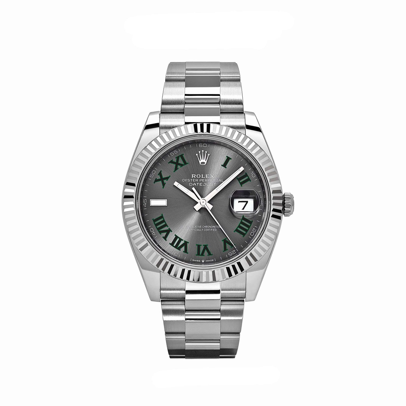 R01ex Datejust 41 126334 ‘Wimbledon’ Stainless Steel Slate Dial Oyster (2024)