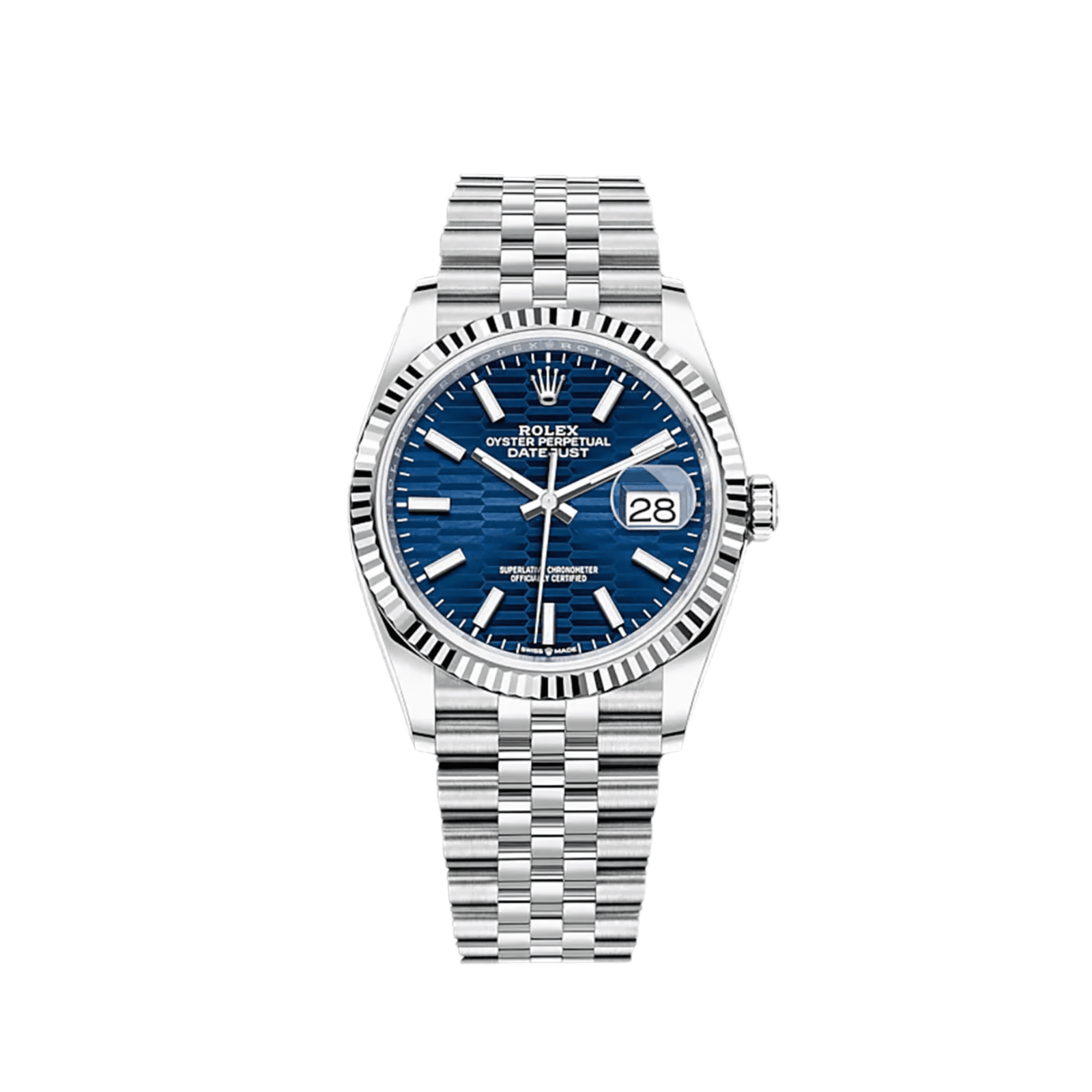 R01ex Datejust 36 126234 Stainless Steel Blue Motif Dial Jubilee (2023)