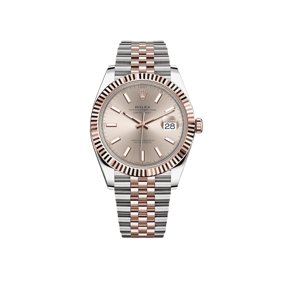 R01ex Datejust 41 126331 Rose Gold Stainless Steel Sundust Dial Jubilee (2024)