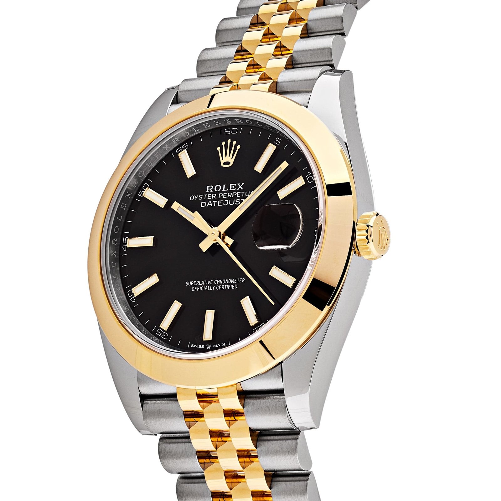 R01ex Datejust 41 126303 Stainless Steel Yellow Gold Black Dial Jubilee (2022)