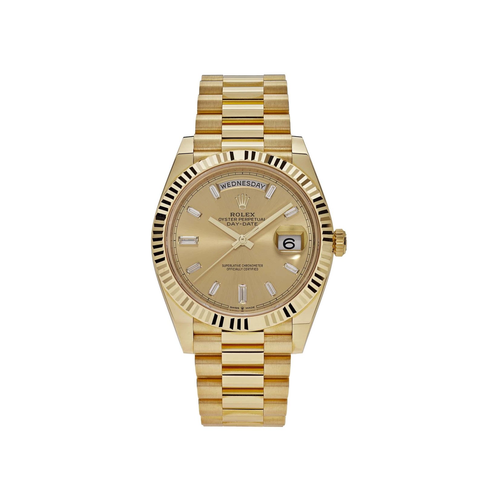 R01ex Day-Date 40 228238 Yellow Gold Champagne D1am0nd Dial (2024)