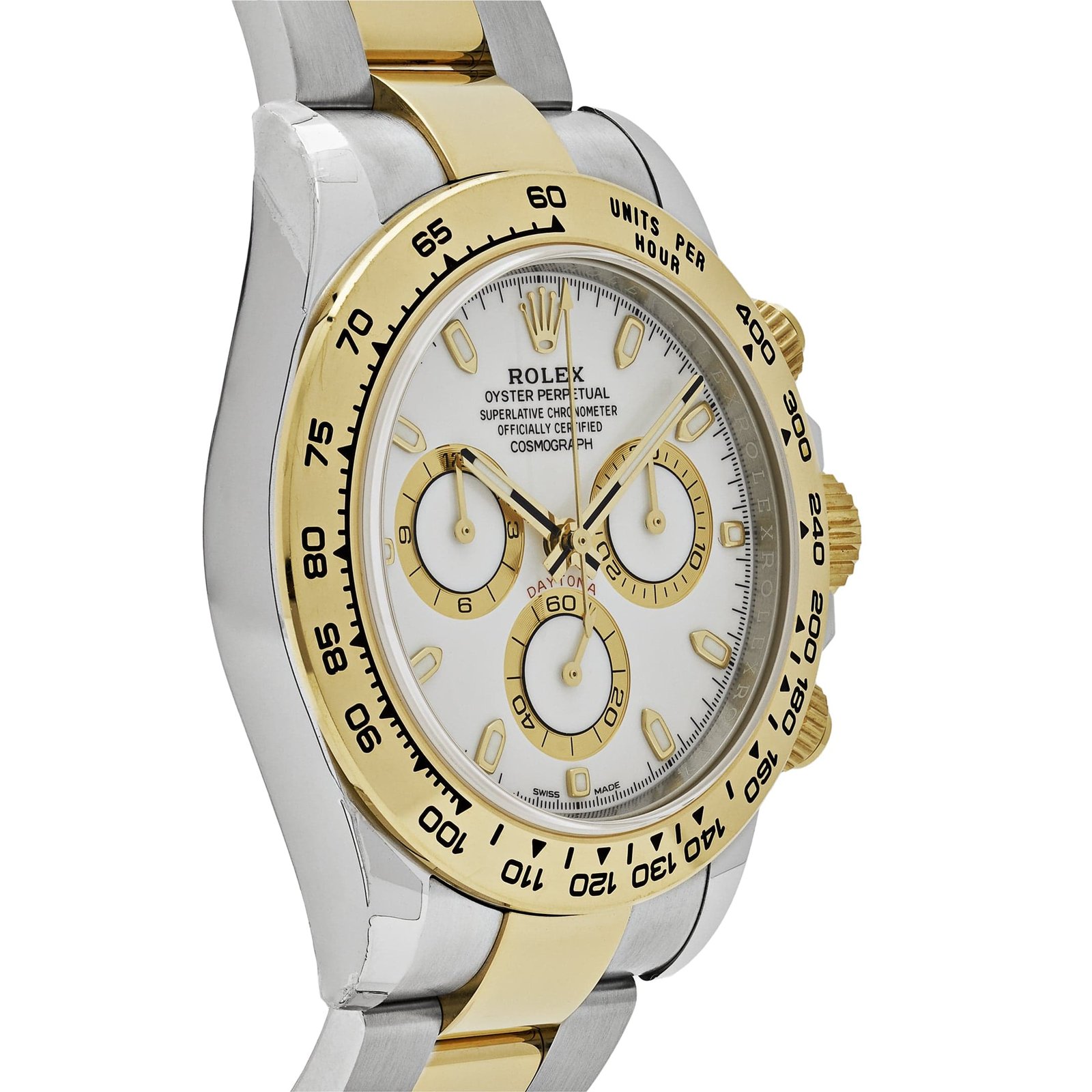 R01ex Daytona 116503 Two-Tone Yellow Gold Stainless Steel White Dial (2020)