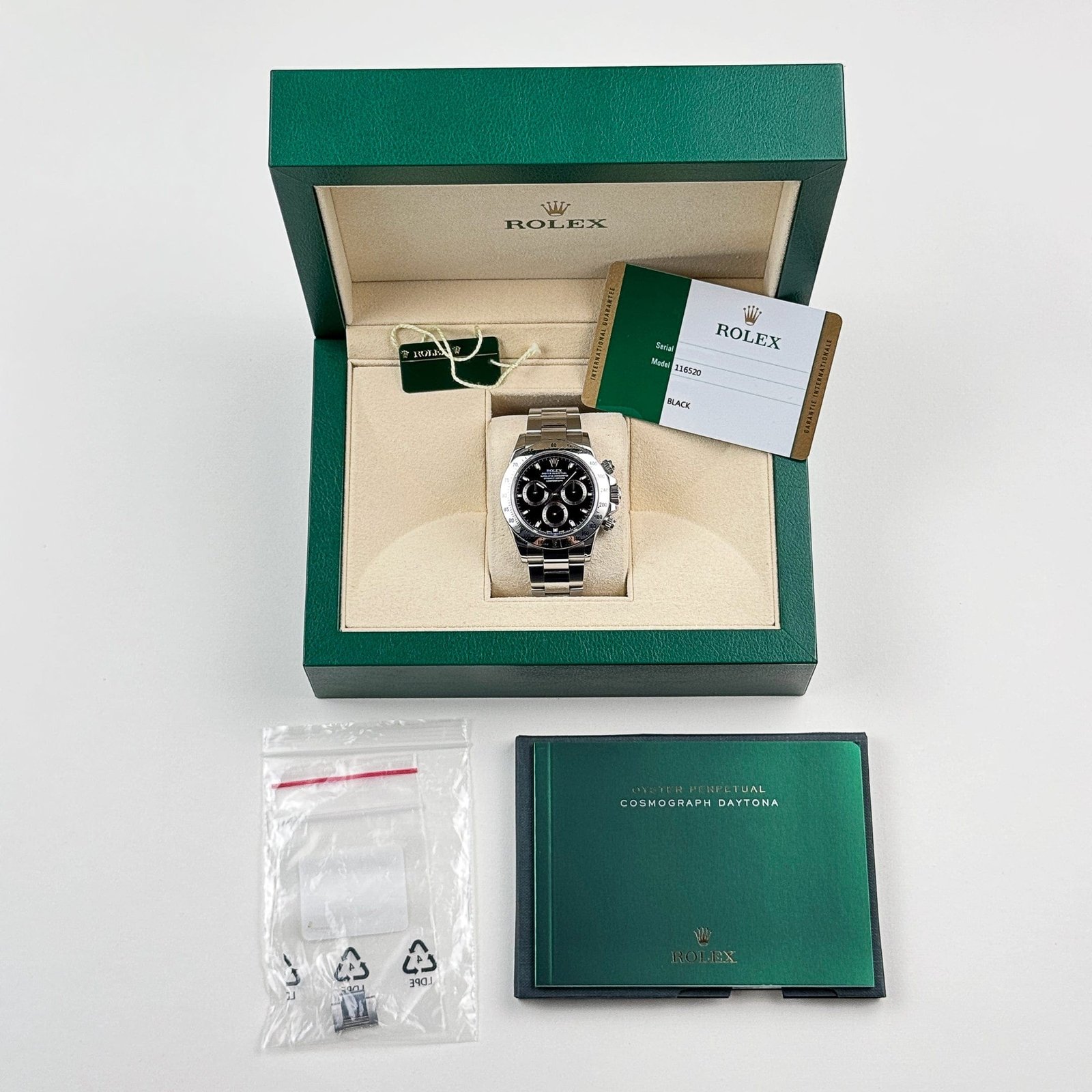 R01ex Daytona 116520 Stainless Steel Black Dial (2002)