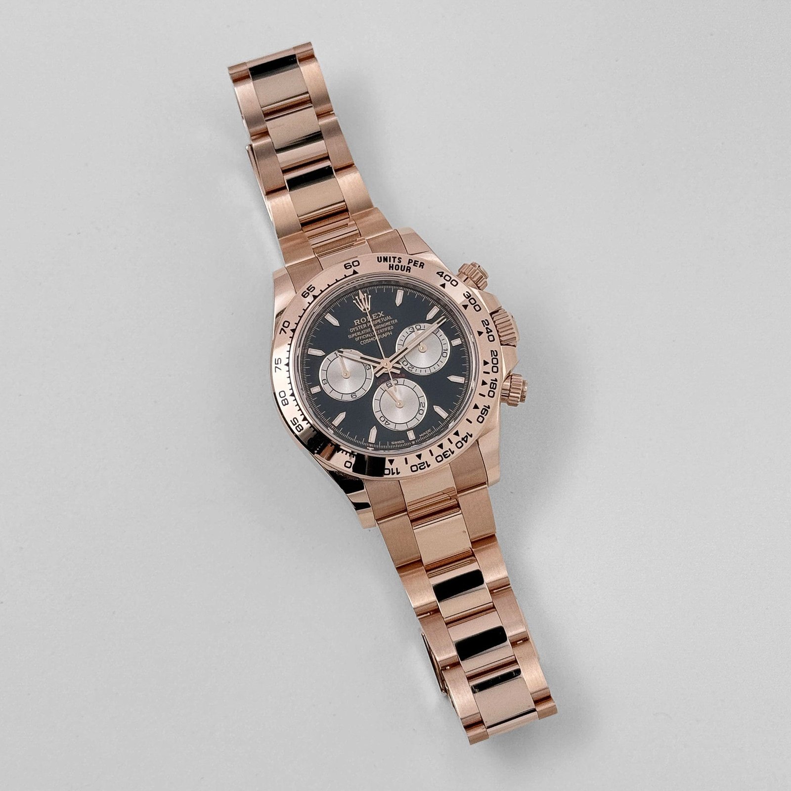 R01ex Daytona 126505 Rose Gold Bright Black Dial (2024)