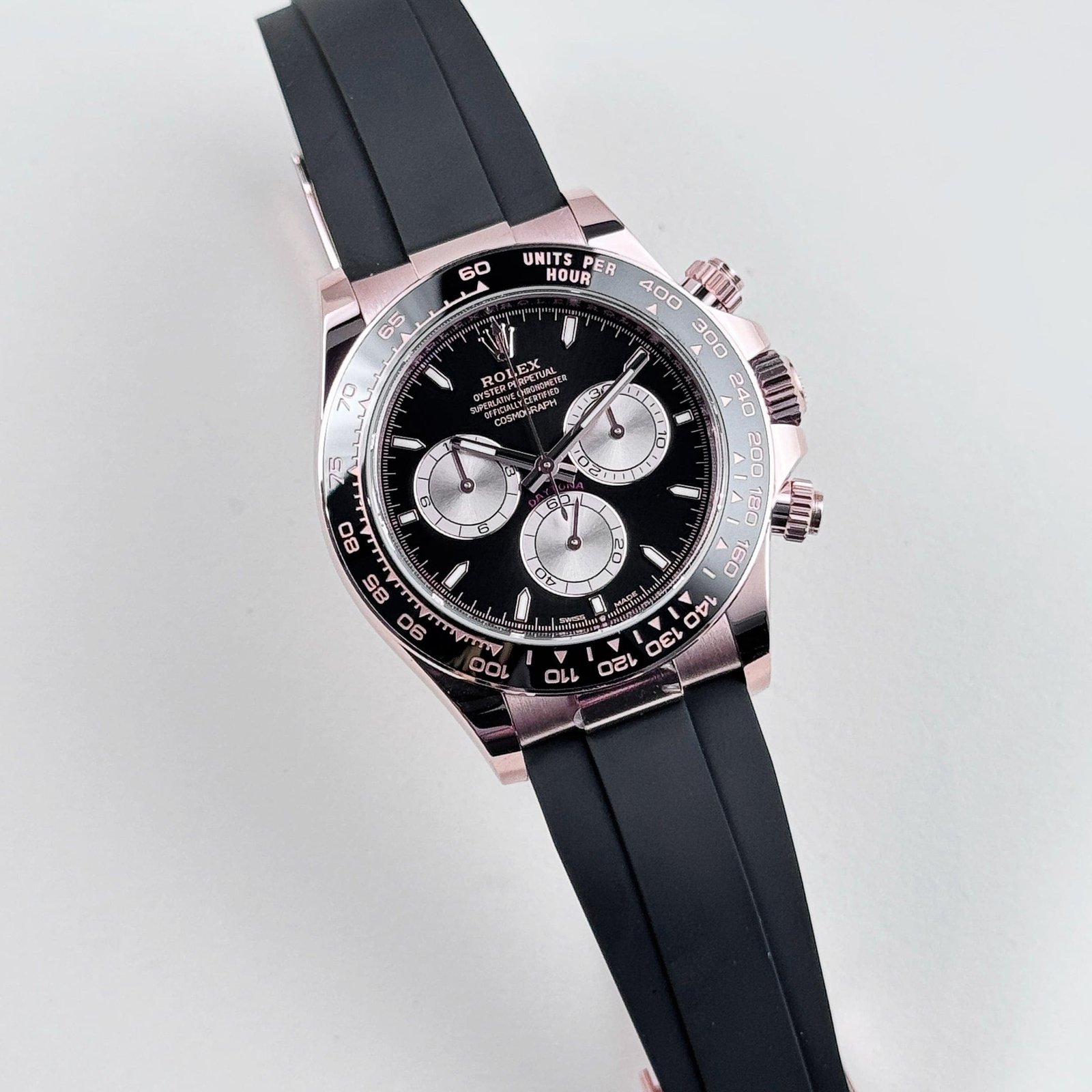 R01ex Daytona 126515LN Rose Gold Black Dial (2024)