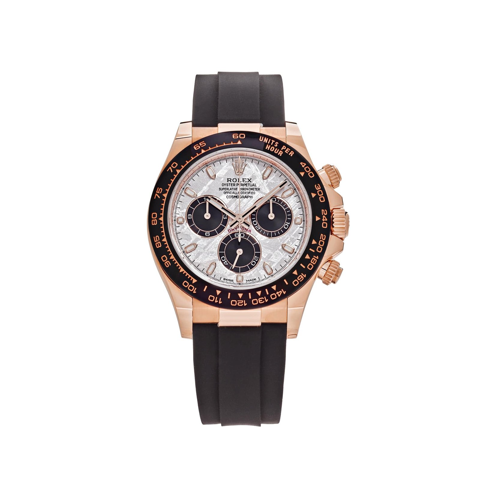 R01ex Daytona 116515LN Rose Gold Meteorite Dial