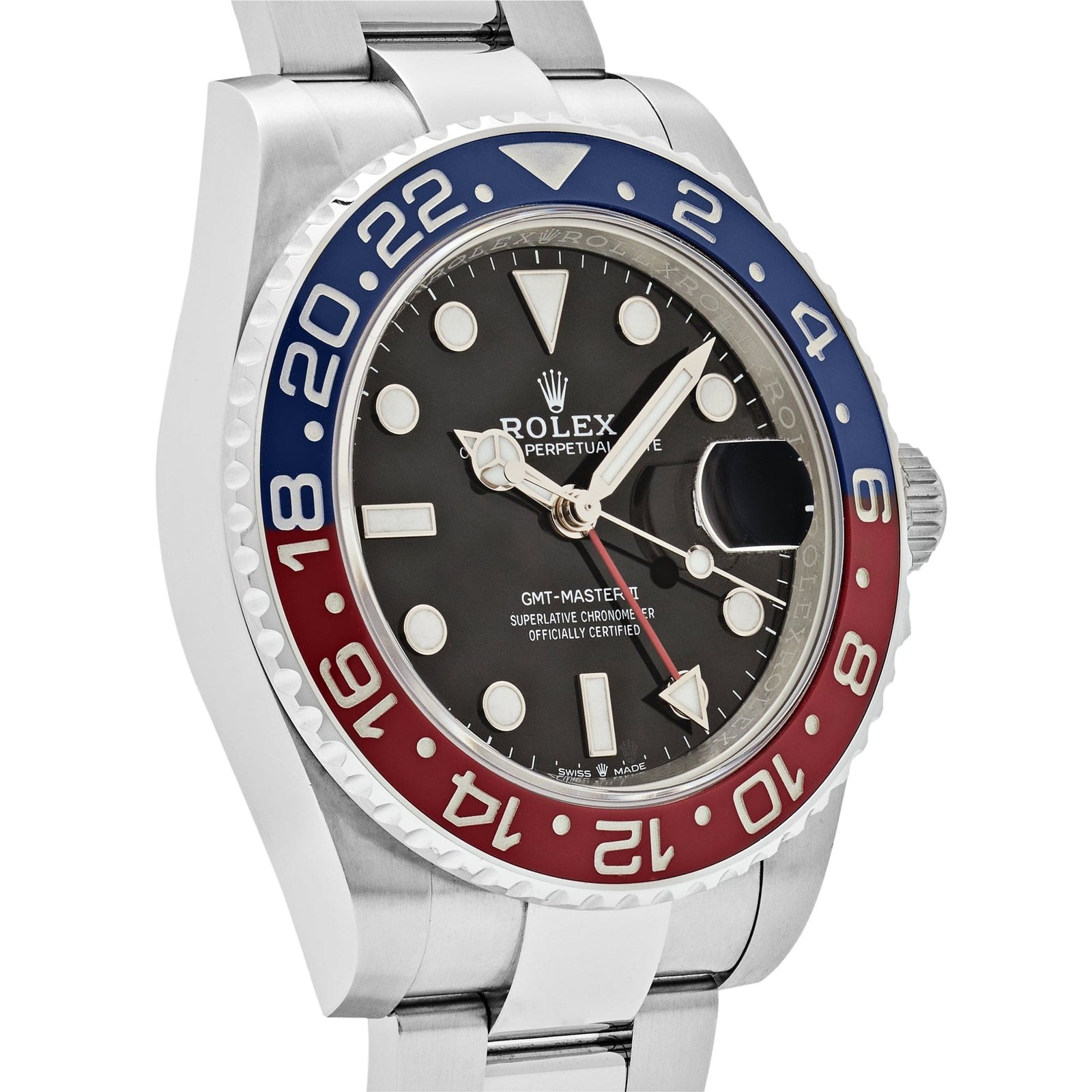 R01ex GMT-Master II 126710BLRO ‘Pepsi’ Stainless Steel Black Dial Oyster (2022)