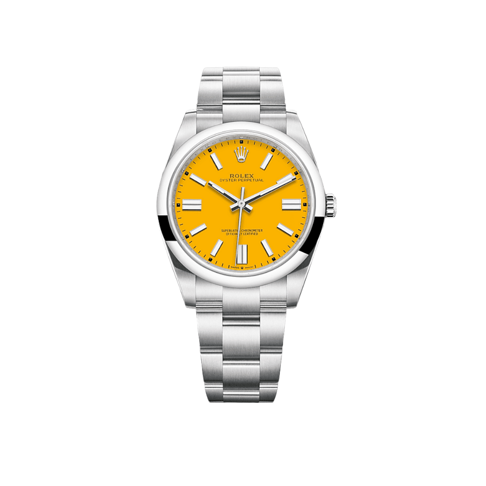 R01ex Oyster Perpetual 36 126000 Stainless Steel Yellow Dial