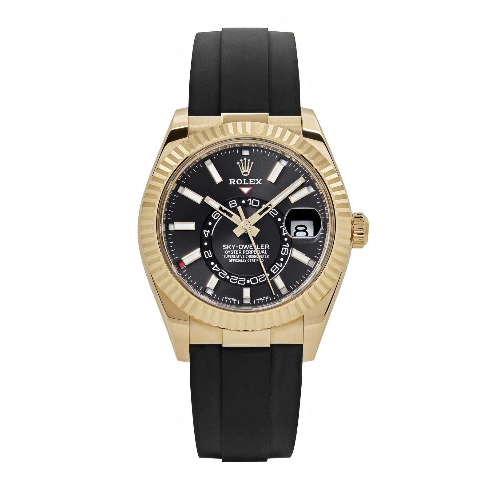 R01ex Sky-Dweller 336238 Yellow Gold Bright Black Dial (2024)
