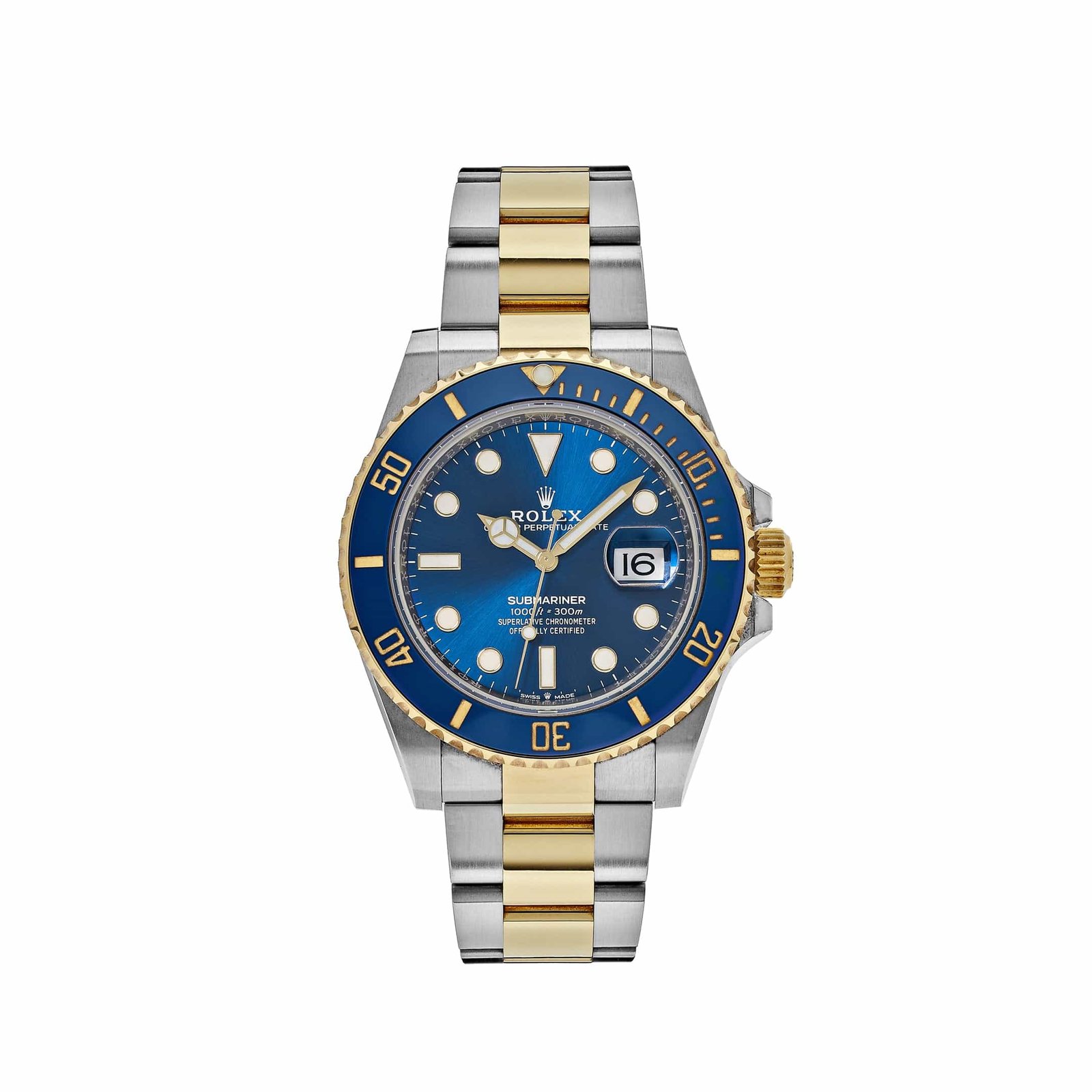 R01ex Submariner Date 126613LB Stainless Steel Yellow Gold Blue Dial (2021)