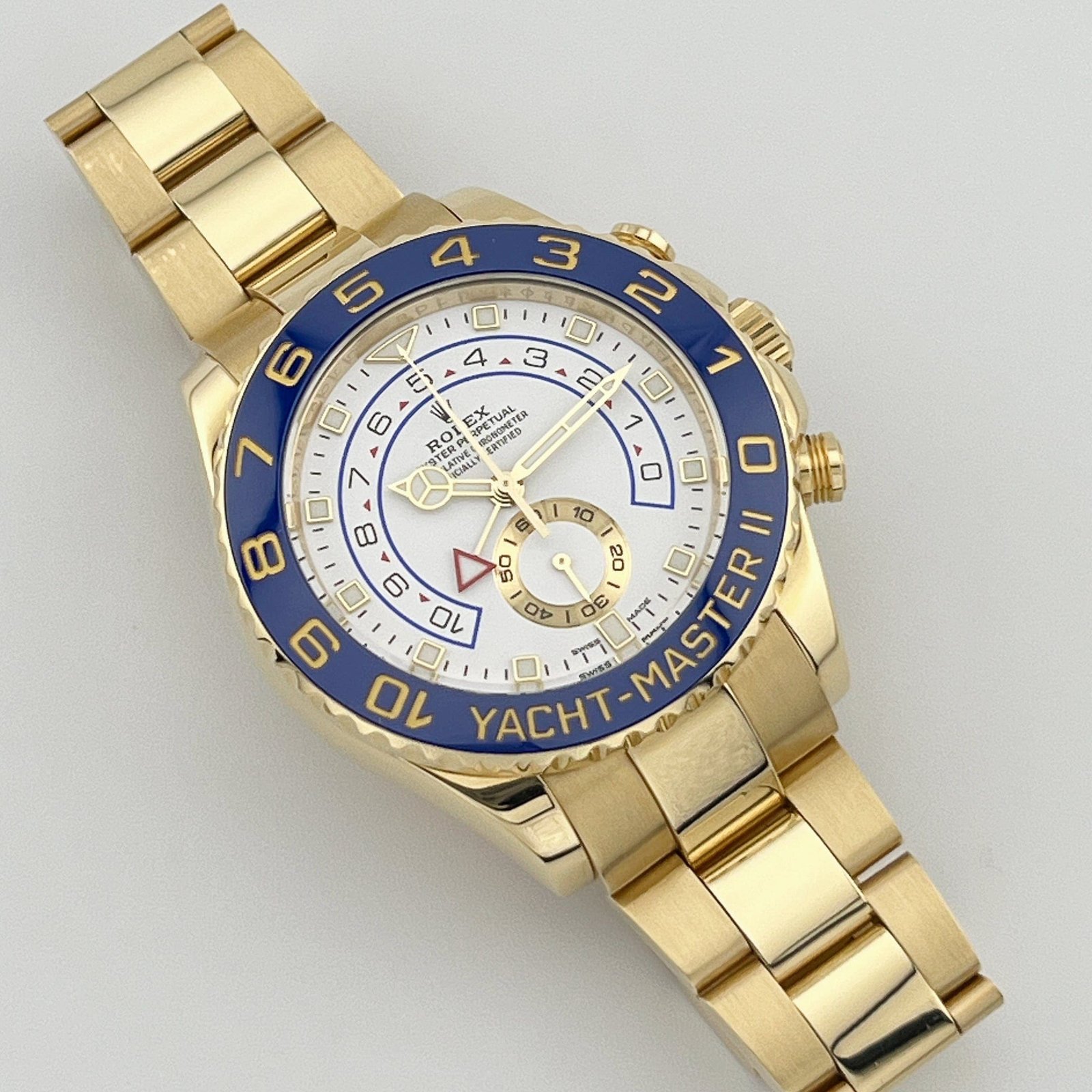 R01ex Yacht-Master II 116688 Yellow Gold White Dial (2017)