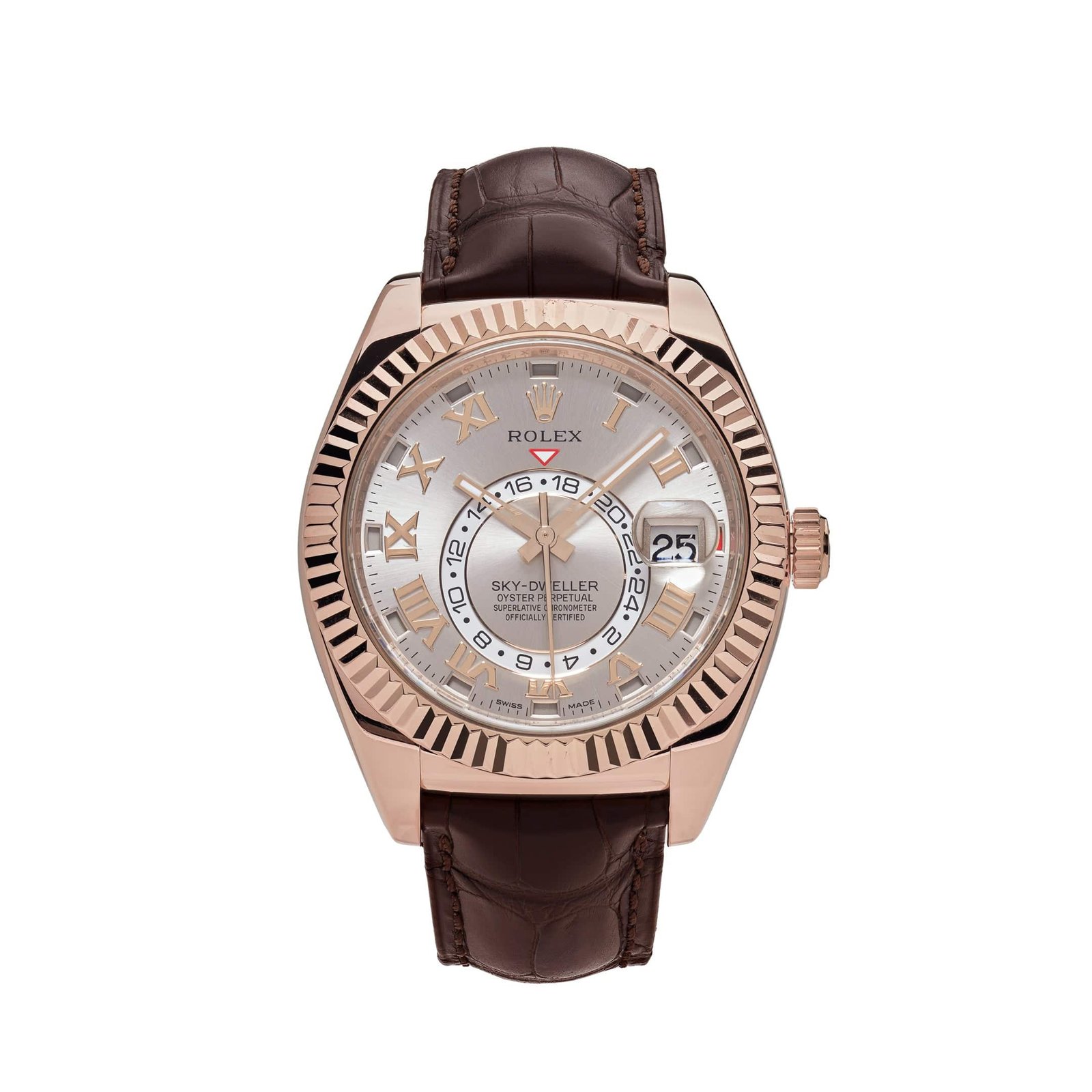 R01ex Sky-Dweller 326135 Rose Gold Sundust Dial (2016)