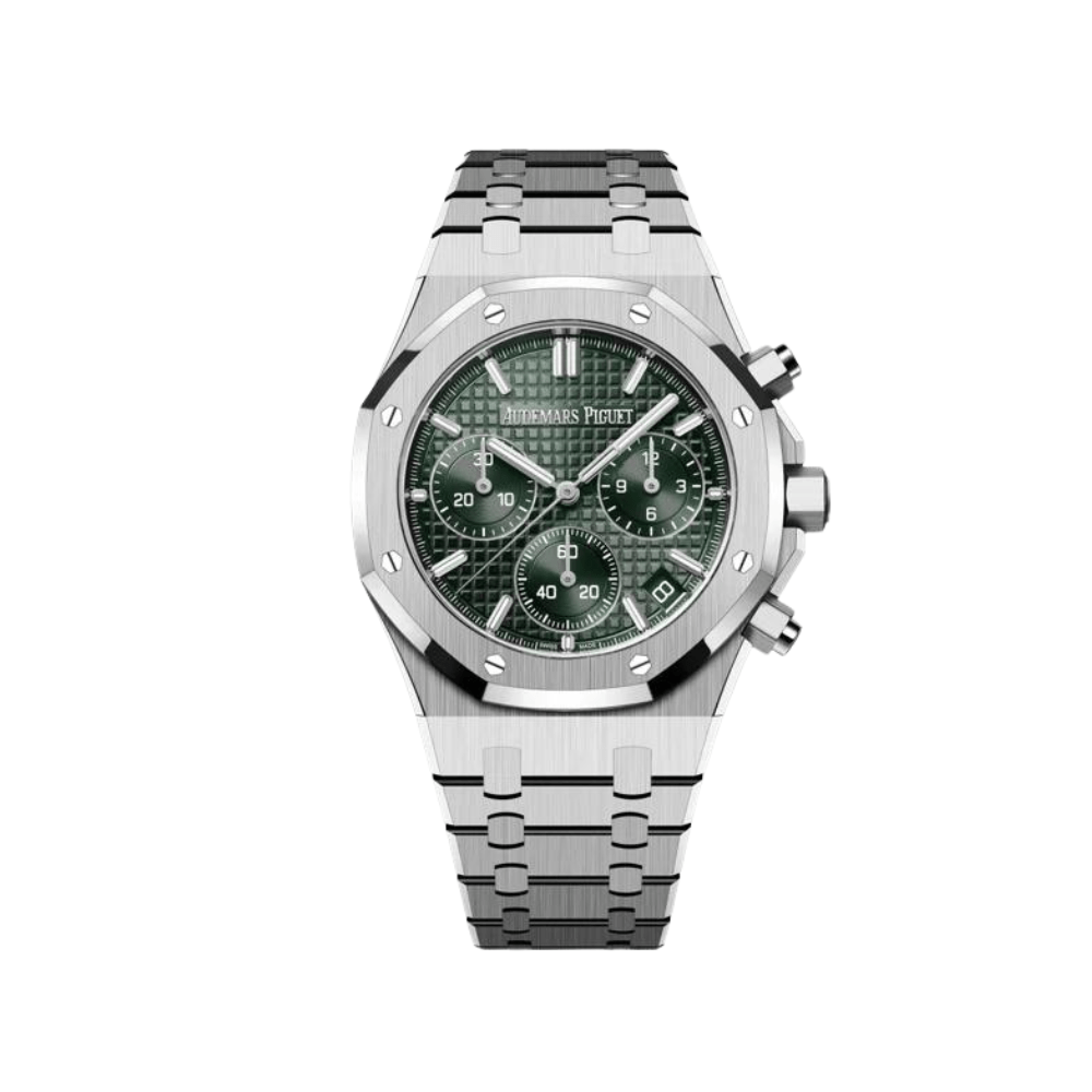 Audemars P1g*et Royal Oak 26240ST.OO.1320ST.04 Selfwinding Chronograph ’50th Anniversary’ Stainless Steel Khaki Green Dial