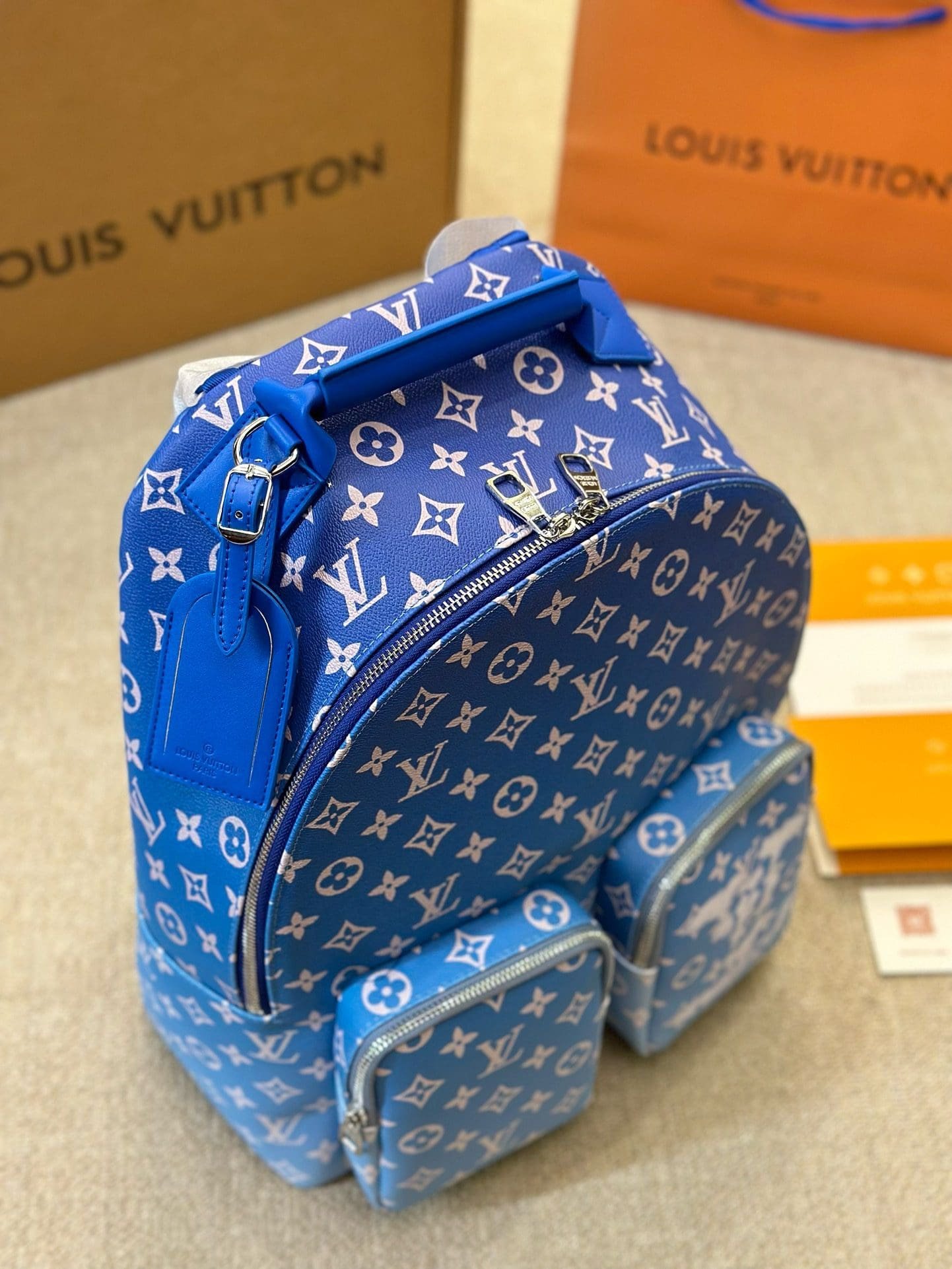 L0vis Vvtt0n Backpack Multipocket Clouds Monogram Blue M45441